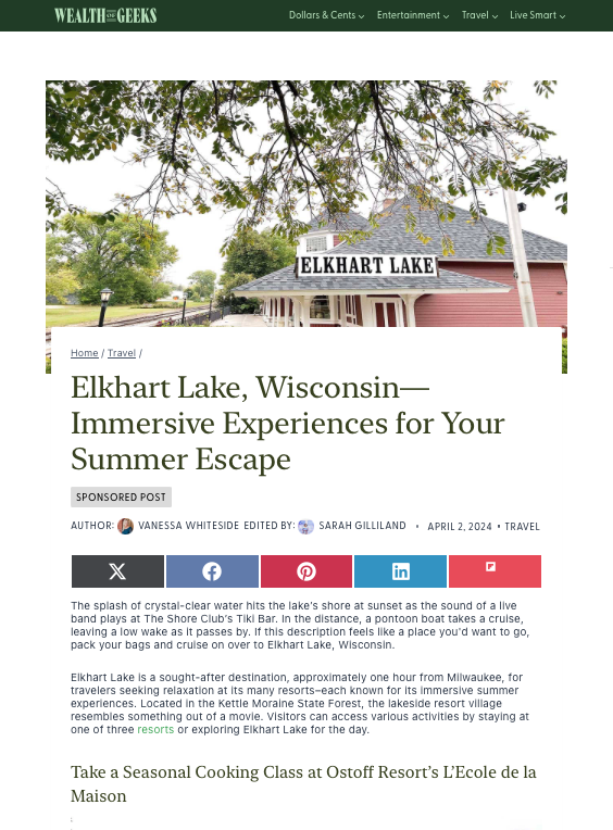 Elkhart Lake Wealth of Geeks